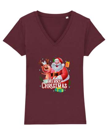 Merry Christmas Burgundy