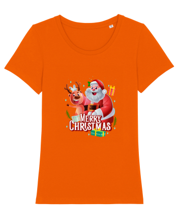 Merry Christmas Bright Orange