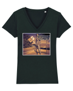 Australia Tricou mânecă scurtă guler V Damă Evoker