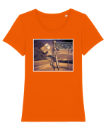 Australia Tricou mânecă scurtă guler larg fitted Damă Expresser