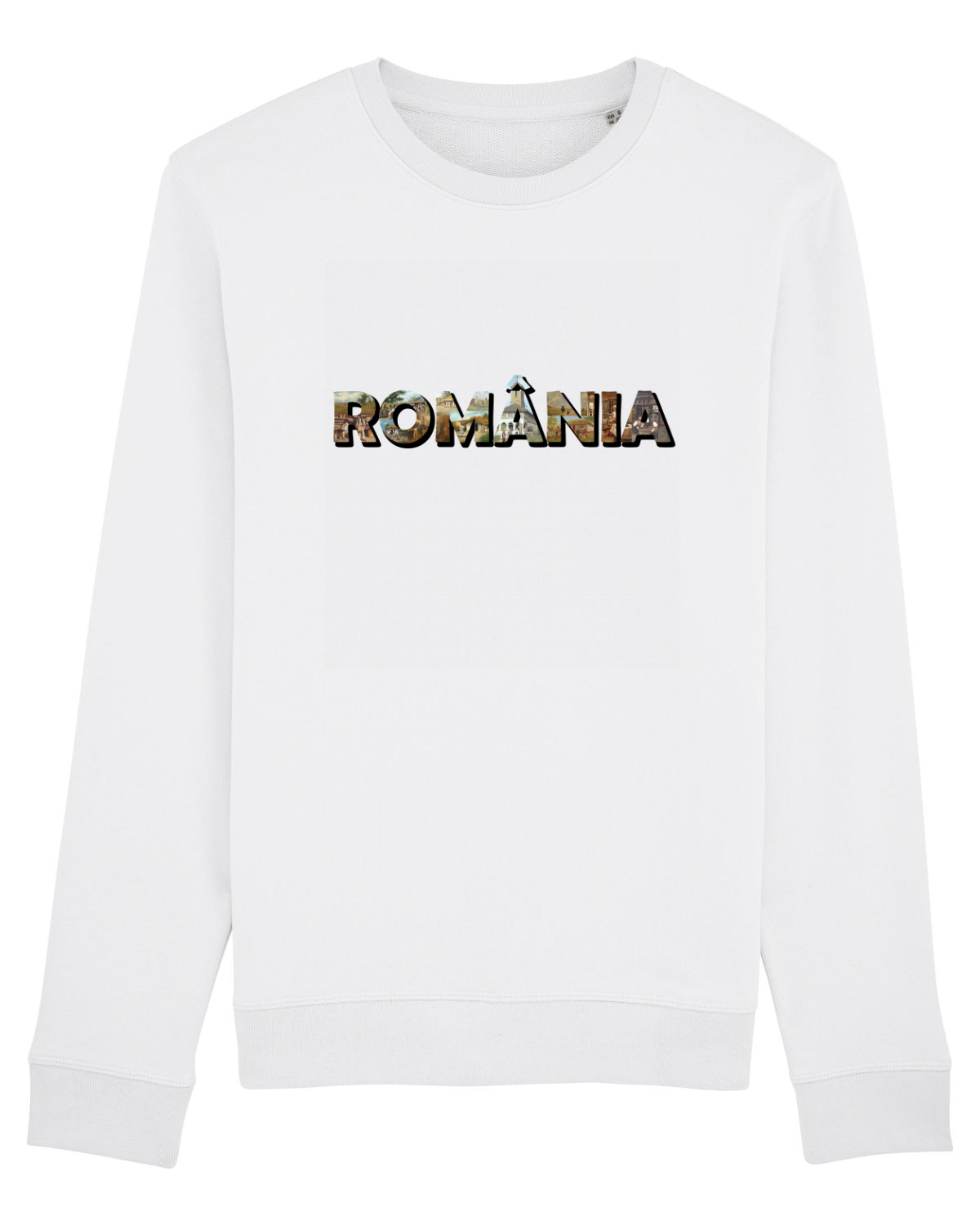 Bluză mânecă lungă Unisex Rise White