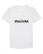 România (1 Decembrie) Tricou mânecă scurtă guler larg Bărbat Skater