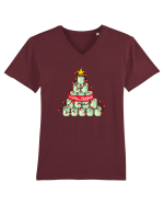 Craciun Fericit! Tricou mânecă scurtă guler V Bărbat Presenter