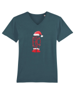 Craciun Fericit! Ho ho ho Tricou mânecă scurtă guler V Bărbat Presenter