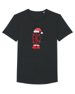 Craciun Fericit! Ho ho ho Tricou mânecă scurtă guler larg Bărbat Skater
