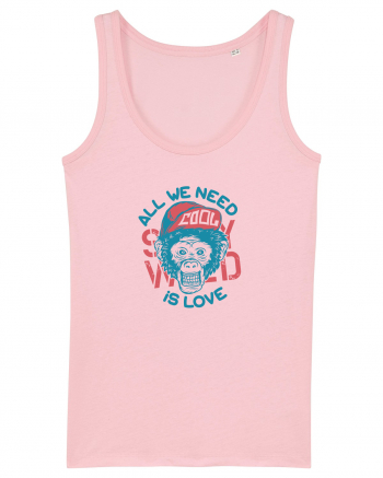 All we need is Love Monkey Cotton Pink