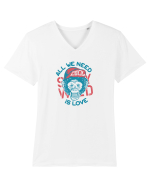 All we need is Love Monkey Tricou mânecă scurtă guler V Bărbat Presenter