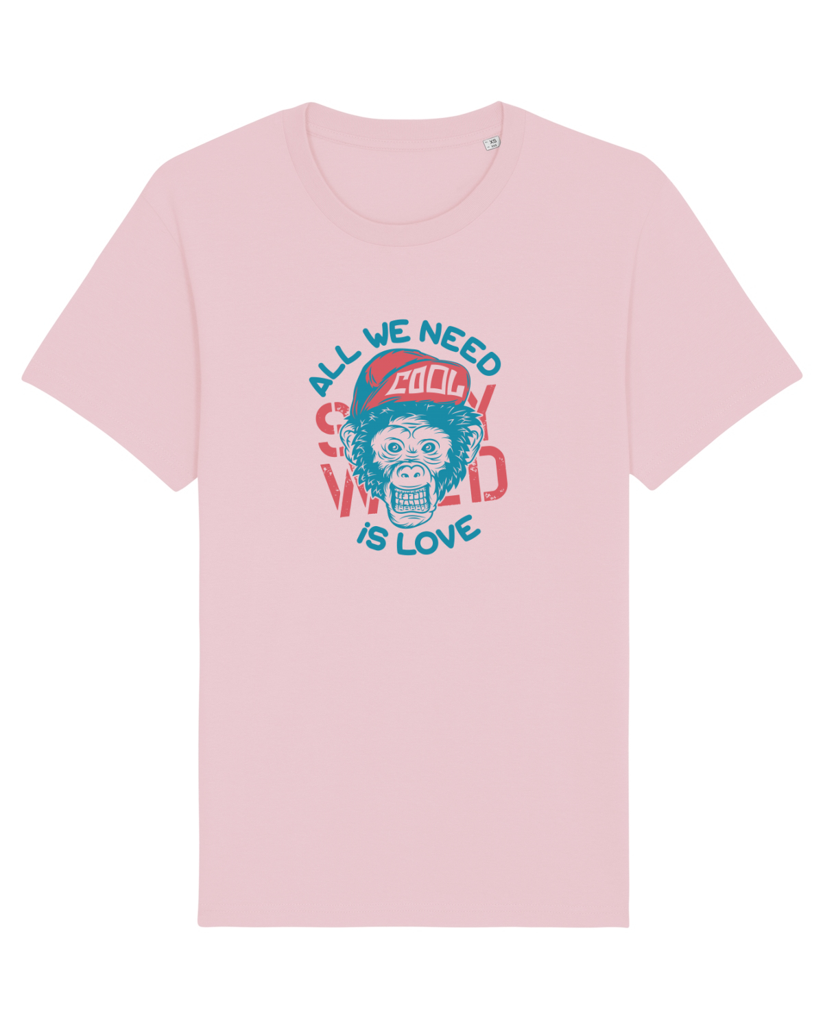 Tricou mânecă scurtă Unisex Rocker Cotton Pink