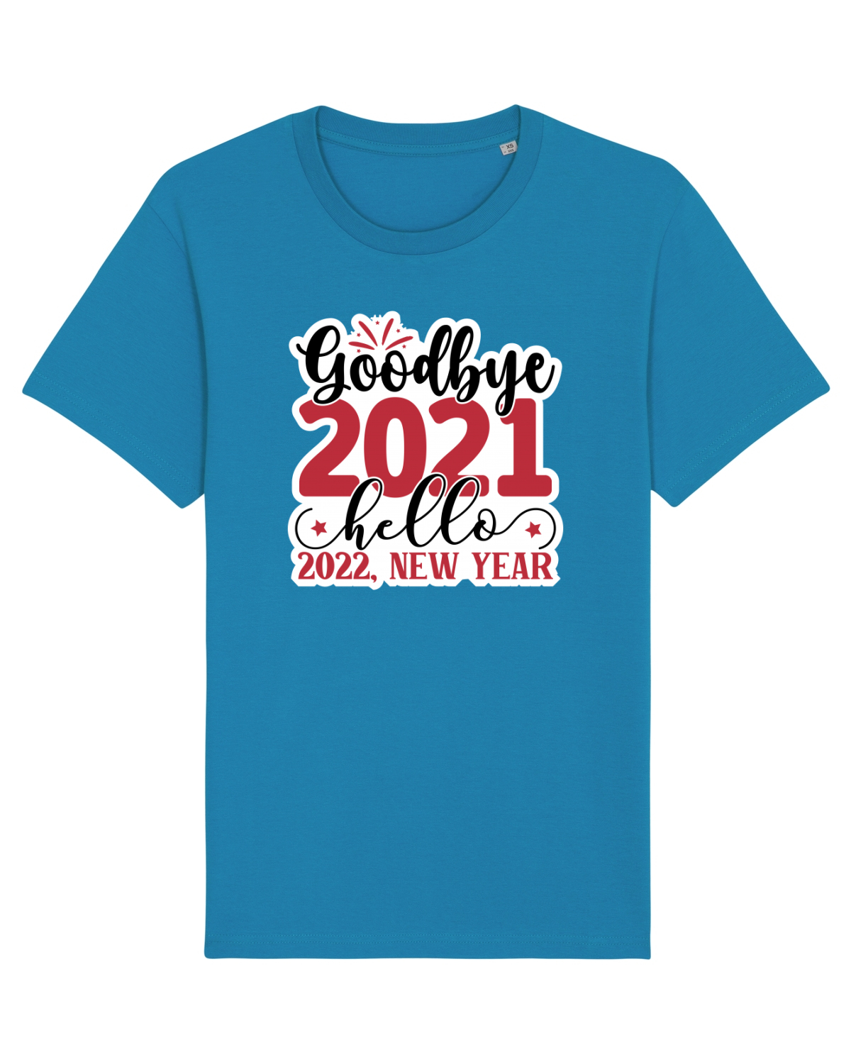 Tricou mânecă scurtă Unisex Rocker Azur