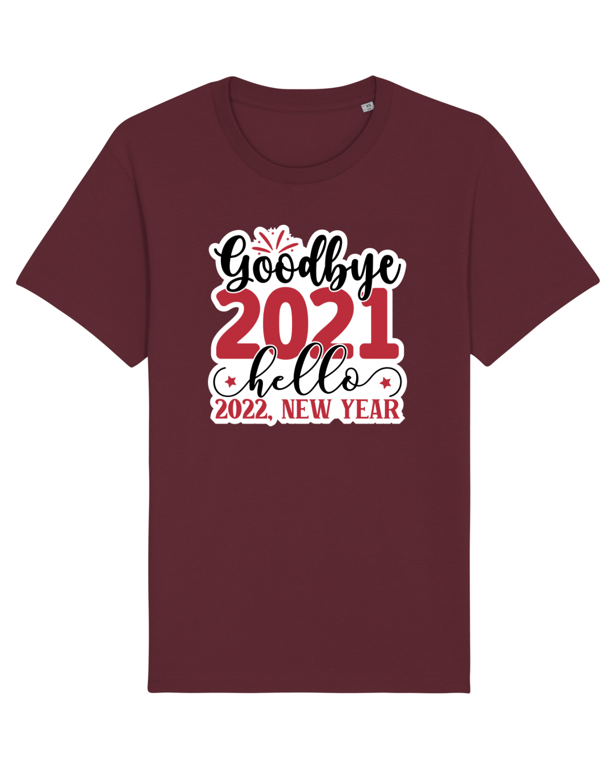 Tricou mânecă scurtă Unisex Rocker Burgundy