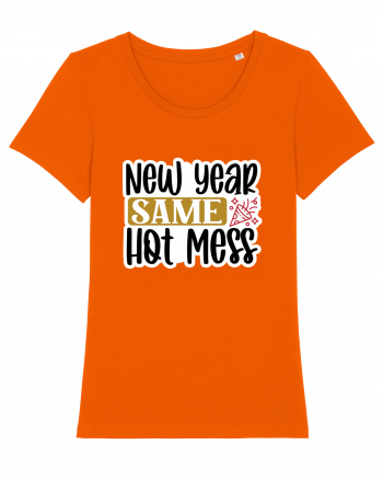 New Year Same Hot Mess Bright Orange