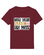 New Year Same Hot Mess Tricou mânecă scurtă  Copii Mini Creator