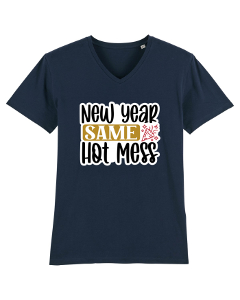 New Year Same Hot Mess French Navy