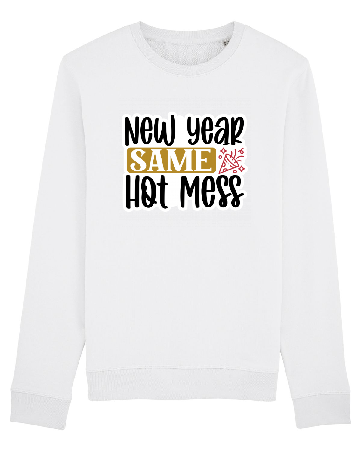Bluză mânecă lungă Unisex Rise White