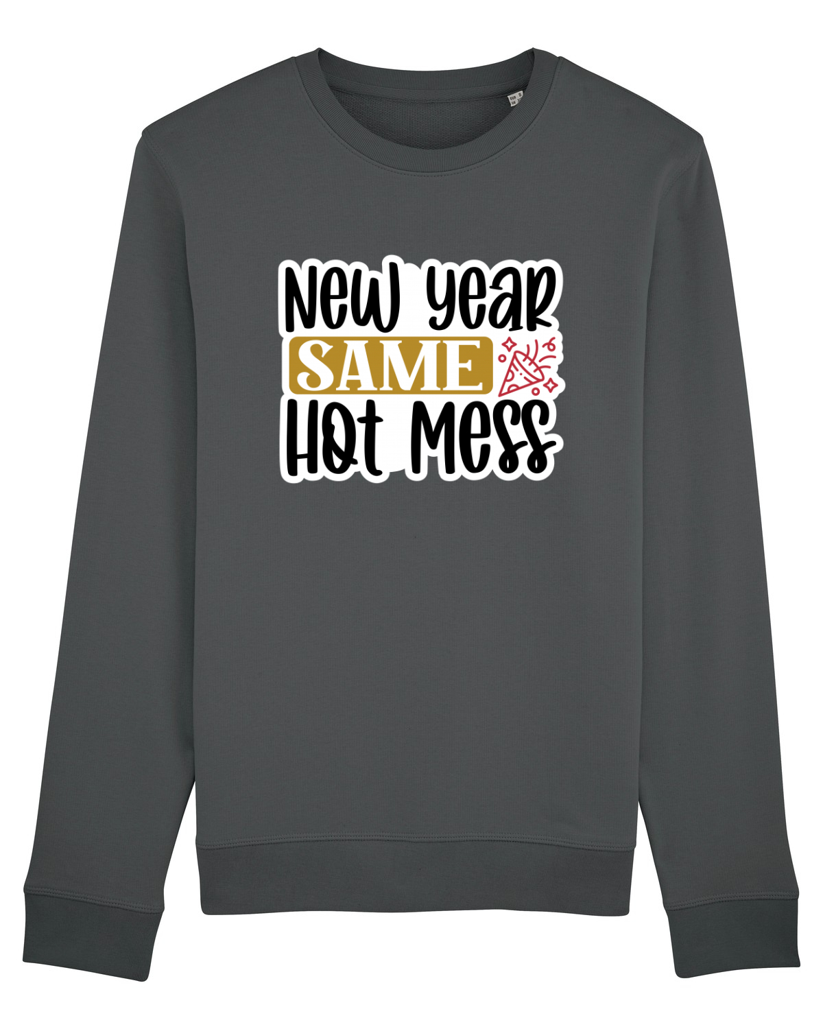 Bluză mânecă lungă Unisex Rise Anthracite