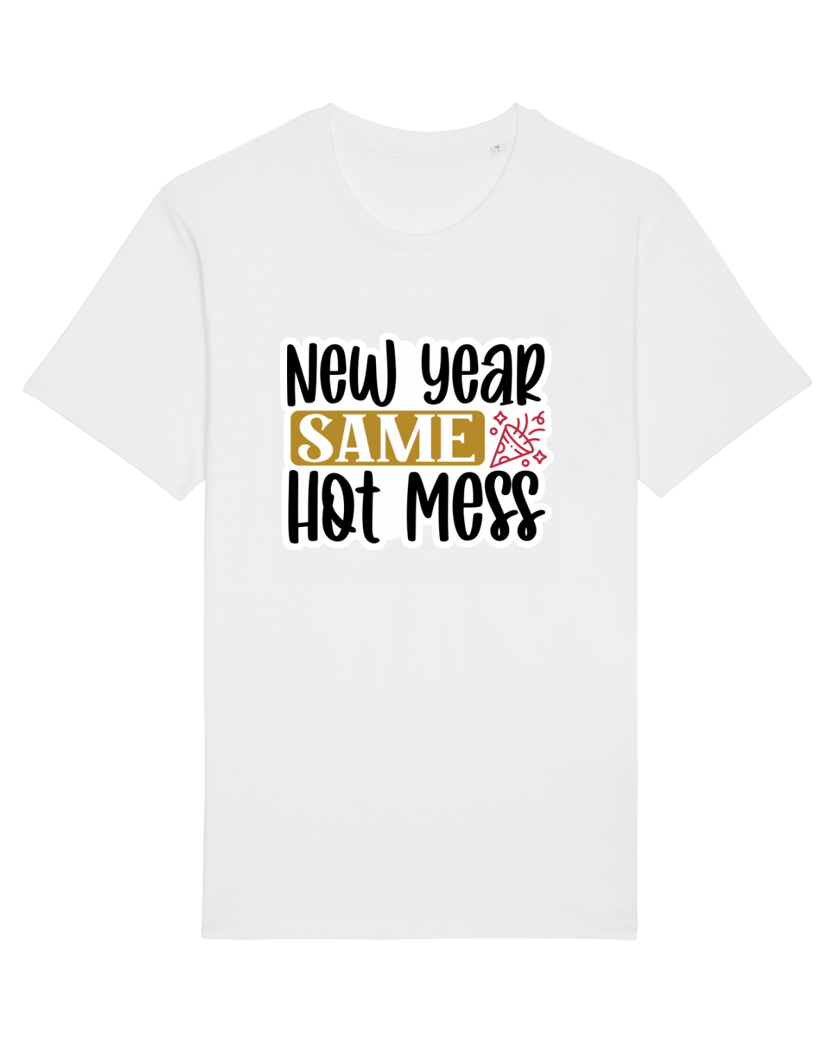 Tricou mânecă scurtă Unisex Rocker White