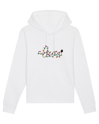 Christmas lights love White