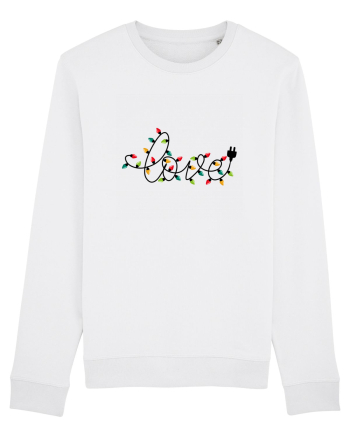 Christmas lights love White