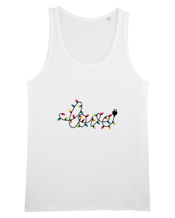 Christmas lights love White