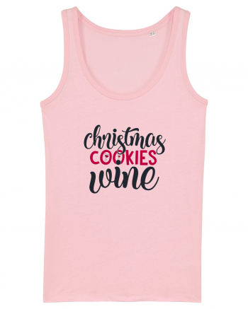 Christmas Cookies Wine Cotton Pink