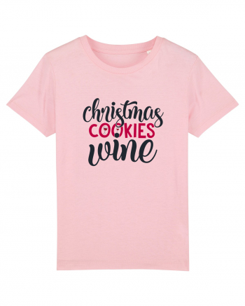 Christmas Cookies Wine Cotton Pink