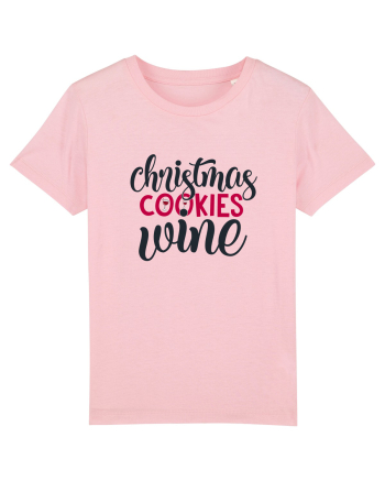 Christmas Cookies Wine Cotton Pink