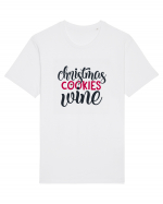 Christmas Cookies Wine Tricou mânecă scurtă Unisex Rocker