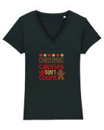 Caloriile de Craciun Tricou mânecă scurtă guler V Damă Evoker