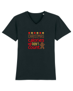 Caloriile de Craciun Tricou mânecă scurtă guler V Bărbat Presenter