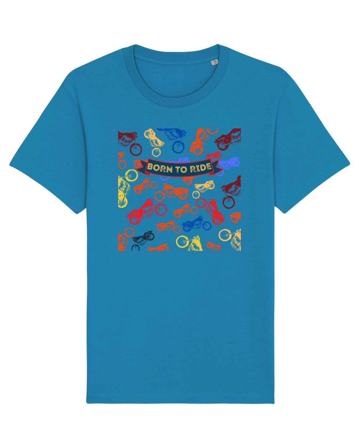 Tricou mânecă scurtă Unisex Rocker Azur