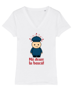 Ma doare la basca Tricou mânecă scurtă guler V Damă Evoker