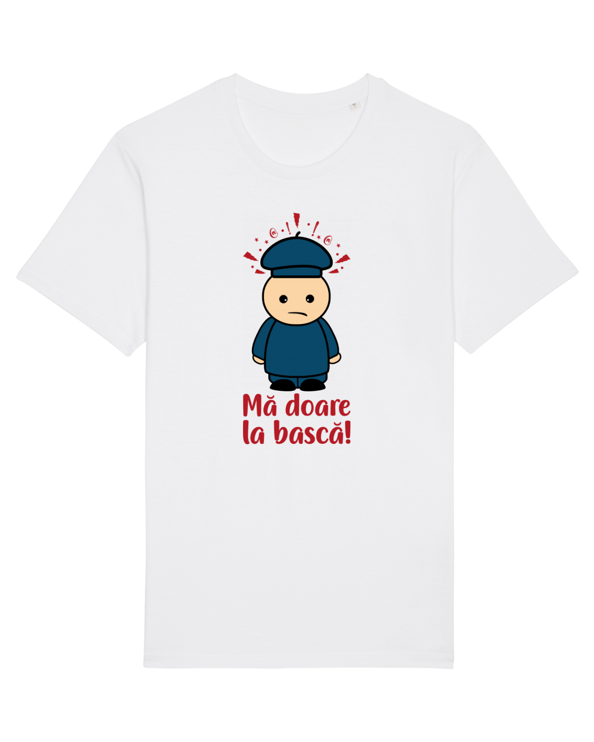 Tricou mânecă scurtă Unisex Rocker White