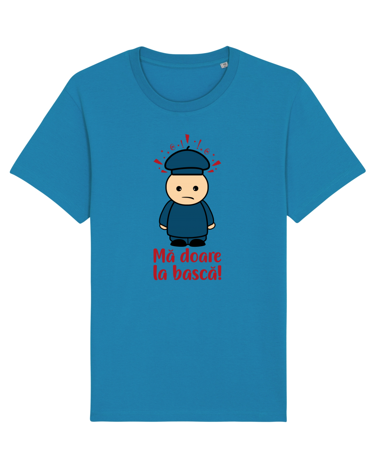 Tricou mânecă scurtă Unisex Rocker Azur