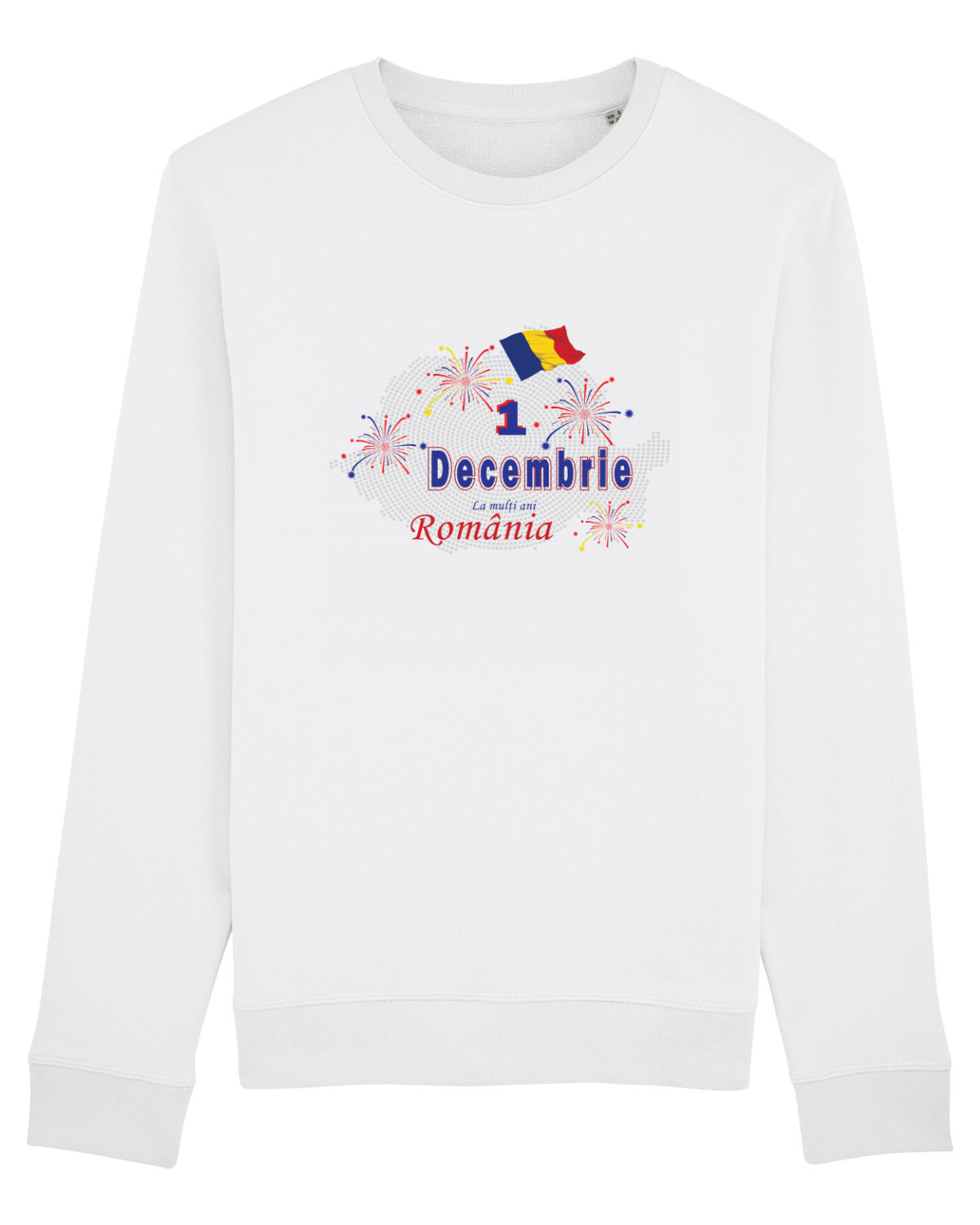 Bluză mânecă lungă Unisex Rise White
