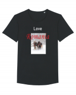 Love Romania #2 Tricou mânecă scurtă guler larg Bărbat Skater