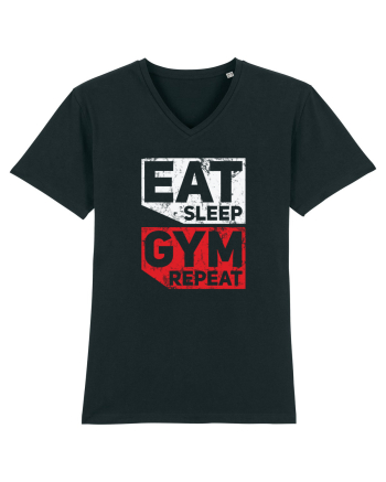 Eat sleep gym repeat Black