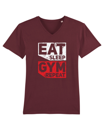 Eat sleep gym repeat Burgundy
