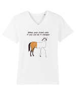 Funny clients Tricou mânecă scurtă guler V Bărbat Presenter