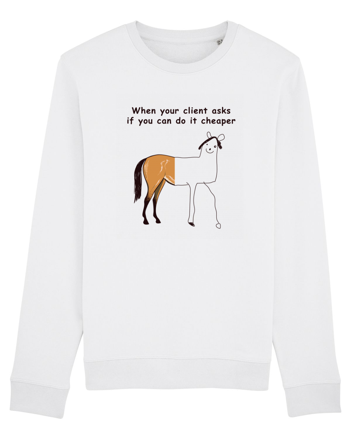 Bluză mânecă lungă Unisex Rise White