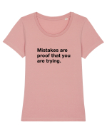 Mistakes Tricou mânecă scurtă guler larg fitted Damă Expresser