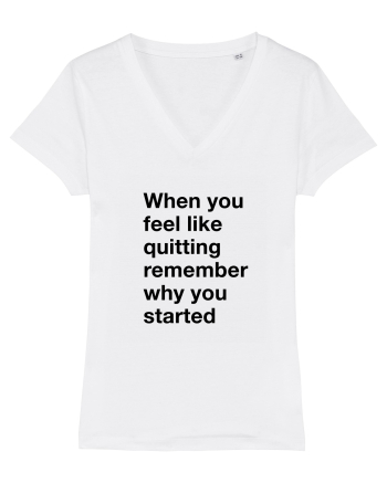 When you feel like quitting White