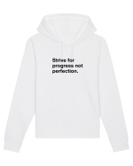 Strive for progress not perfection Hanorac Unisex Drummer