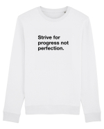 Strive for progress not perfection Bluză mânecă lungă Unisex Rise