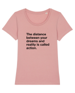 Action Tricou mânecă scurtă guler larg fitted Damă Expresser