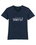 Meow cat Tricou mânecă scurtă guler V Bărbat Presenter