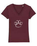 Paw #1 Tricou mânecă scurtă guler V Damă Evoker