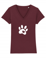 Paw # Tricou mânecă scurtă guler V Damă Evoker