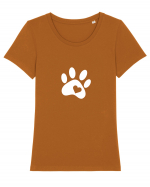 Paw # Tricou mânecă scurtă guler larg fitted Damă Expresser