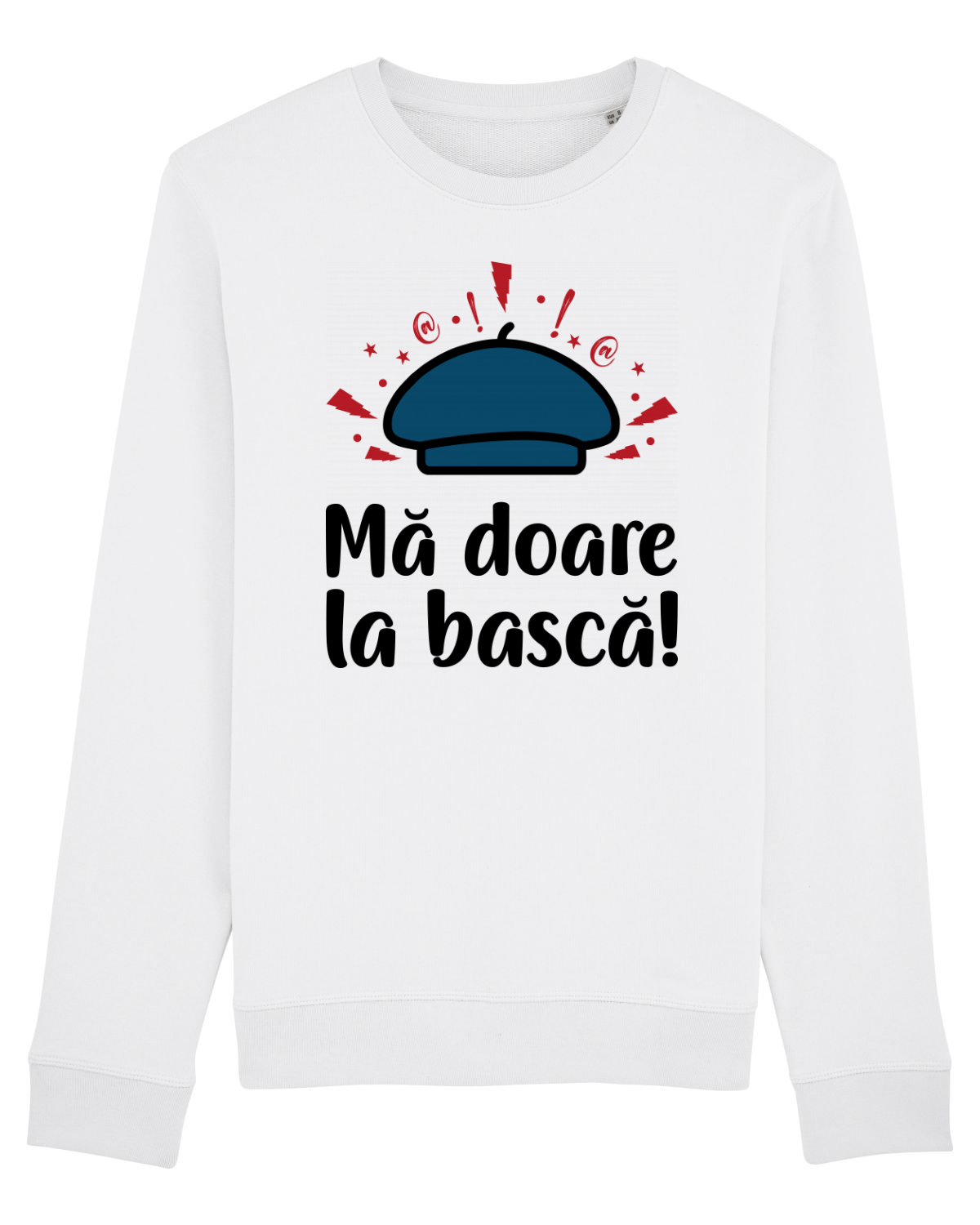 Bluză mânecă lungă Unisex Rise White