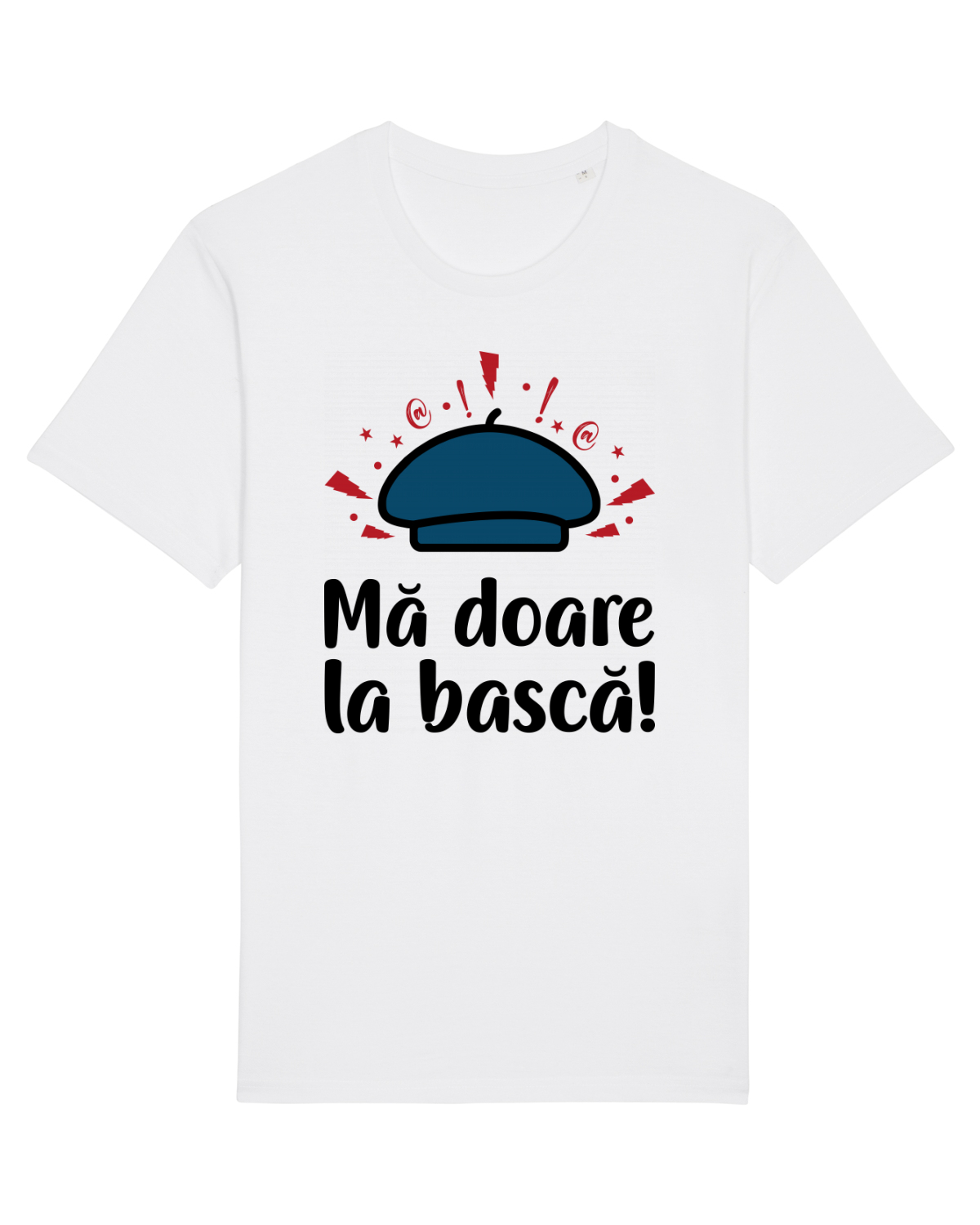 Tricou mânecă scurtă Unisex Rocker White
